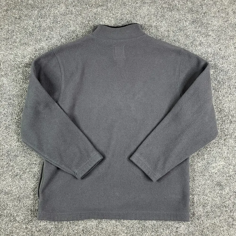 Old Navy Fleece Pullover Boys Size L 10-12 Gray Skateboard Graphic 1/4 Zip‎